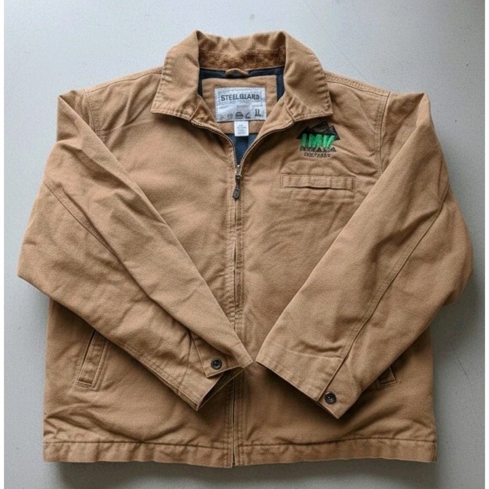 Steelguard Men's Canvas Fleece Lined Duck Work Jacket Size Medium‎
